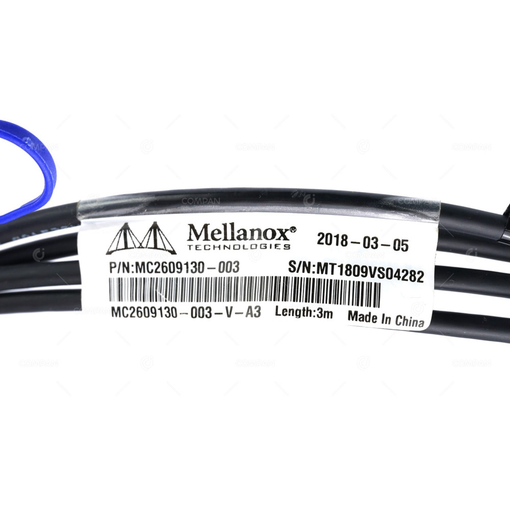 MC2609130-003 NEW MELLANOX 40GBE QSFP+ TO 4X 10GBE QSFP+ 30AWG PASSIVE COPPER HYBRID CABLE 3M NEW MC2609130-003-V-A3